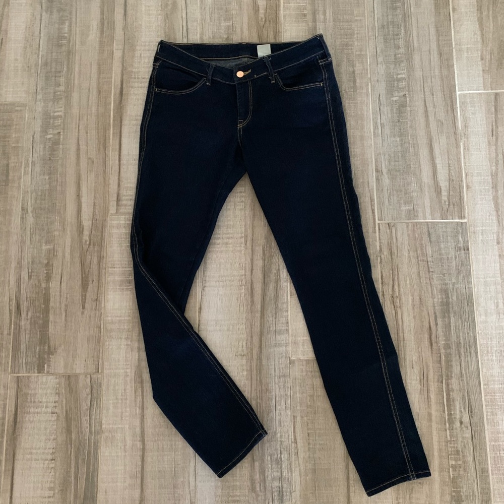 H&M Skinny Low Waist Dark Denim Jeans 30x32